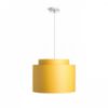 DOUBLE 40/30 lámpabúra  Chintz sárgabarack/fehér PVC  max. 23W
