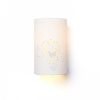 RON W 15/25 fali lámpa  Polycotton fehér/fehér PVC 230V LED E27 15W