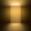 RON W 15/25 fali lámpa  Polycotton fehér/fehér PVC 230V LED E27 15W