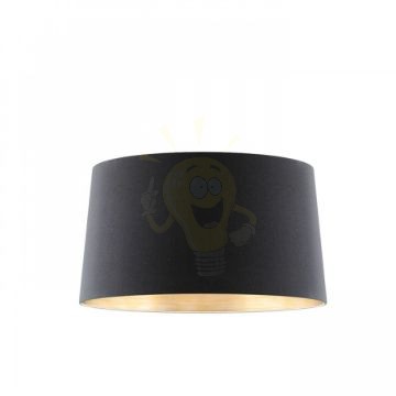 ASPRO 55/30 lámpabúra Polycotton fekete/réz fólia max. 23W