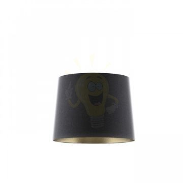 ASPRO 40/30 lámpabúra  Polycotton fekete/arany fólia  max. 23W