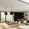 ASPRO 40/30 lámpabúra  Polycotton fekete/arany fólia  max. 23W
