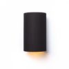 RON W 15/25 fali lámpa  Polycotton fekete/arany fólia 230V LED E27 15W