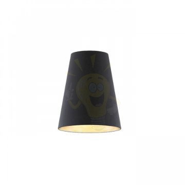 CONNY 25/30 asztali lámpaernyő Polycotton fekete/réz fólia max. 23W