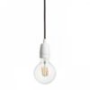 FABIO függesztő készlet fekete porcelán 230V LED E27 15W
