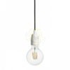 FABIO függesztő készlet fekete porcelán 230V LED E27 15W