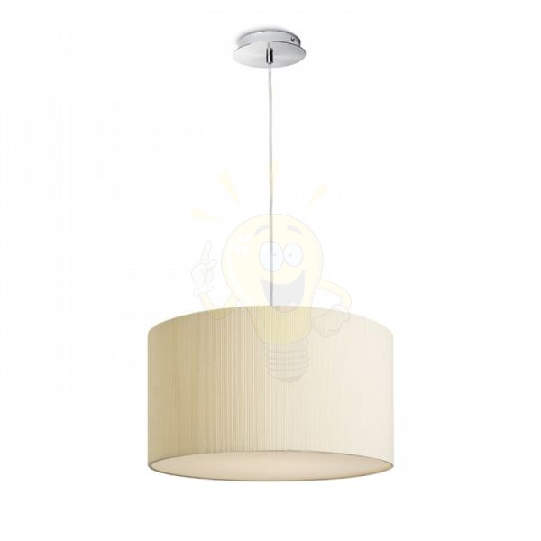 LALO 40 függő lámpa krémfehér matt nikkel 230V LED E27 3x15W