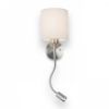 VERSA fali lámpabúra fehér matt nikkel 230V LED E27 LED 15+3W 40°  3000K