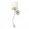 VERSA fali lámpabúra fehér matt nikkel 230V LED E27 LED 15+3W 40°  3000K