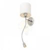 VERSA fali lámpabúra fehér matt nikkel 230V LED E27 LED 15+3W 40°  3000K