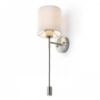 VERSA fali lámpabúra fehér matt nikkel 230V LED E27 LED 15+3W 40°  3000K