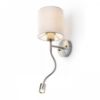 VERSA fali lámpabúra fehér matt nikkel 230V LED E27 LED 15+3W 40°  3000K