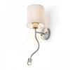 VERSA fali lámpabúra fehér matt nikkel 230V LED E27 LED 15+3W 40°  3000K