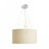 LALO 55 függő lámpa krémfehér matt nikkel 230V LED E27 3x15W