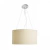 LALO 55 függő lámpa krémfehér matt nikkel 230V LED E27 3x15W
