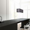 LOPE 80 függő lámpa fekete matt nikkel 230V LED E27 4x15W