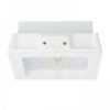MIA SQ süllyesztett lámpa  gipsz/szatén üveg 230V LED E27 2x11W