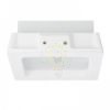 MIA SQ süllyesztett lámpa  gipsz/szatén üveg 230V LED E27 2x11W