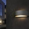 LESA fali lámpa fekete  230V LED E27 15W IP54