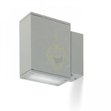 DIXIE 4x12 fali lámpa ezüstszürke 230V/700mA LED 2x3W 48° IP54 3000K