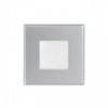 SAU SQ süllyesztett lámpa ezüstszürke 230V LED GU10 7W IP44
