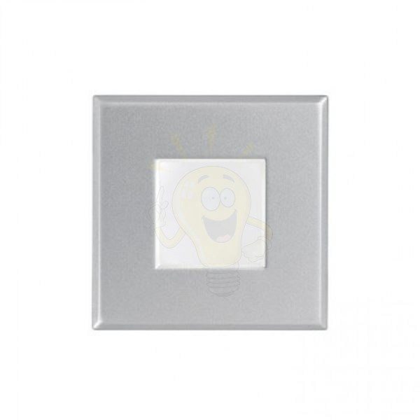 SAU SQ süllyesztett lámpa ezüstszürke 230V LED GU10 7W IP44