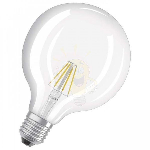 OSRAM Retrofit Globe 125   világos 230V E27 LED EQ40  2700K