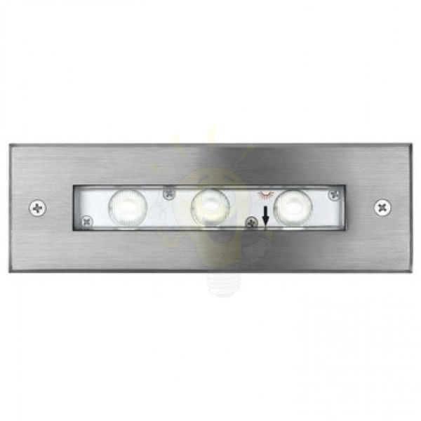 JERRY DC süllyesztett lámpa rozsdamentes acél 24= LED 3x1W 50° IP65 4000K