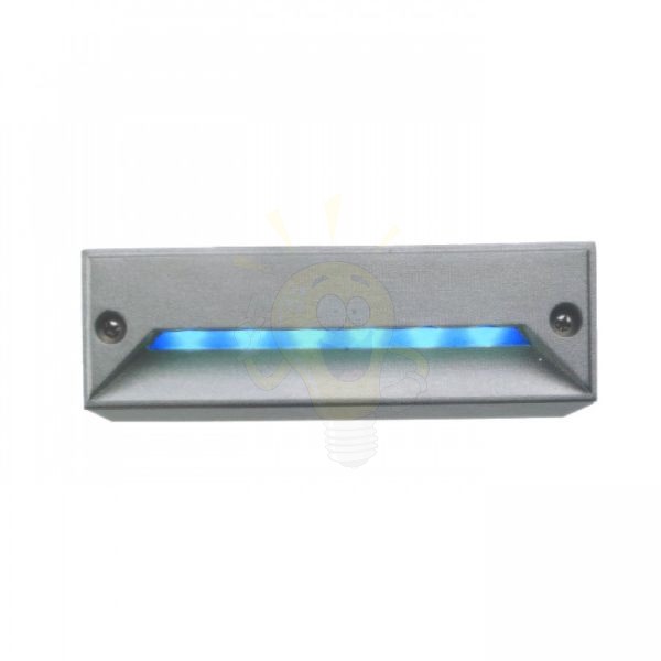minI LED RC süllyesztett lámpa ezüstszürke/kék 230V LED 0.8W IP54