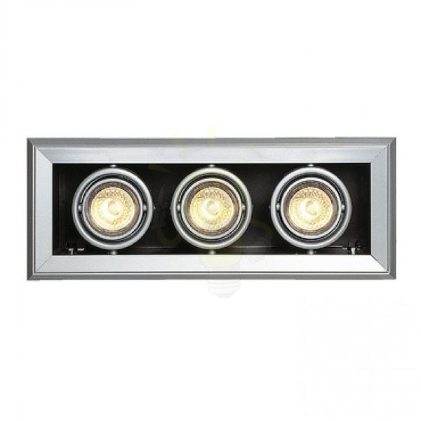 AIXLIGHT MOD 3 GU10 süllyesztett lámpa ezüstszürke 230V GU10 3x50W