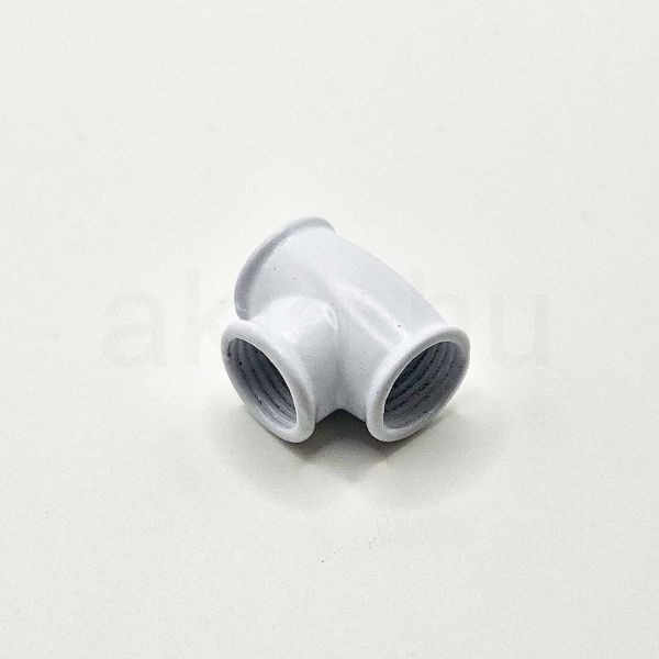 Fehér T idom 3xM10  belső menettel - 20mmx17mm