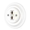 Kép Fehér porcelán dupla RJ45 süllyesztett csatlakozóbetét
