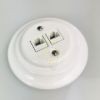Kép Fehér porcelán dupla RJ45 süllyesztett csatlakozóbetét