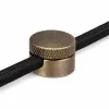 Antik bronz csavaros vezetékrögzítő Ø22 mm méretben