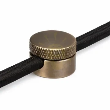 Antik bronz csavaros vezetékrögzítő Ø22 mm méretben