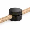 Matt fekete csavaros vezetékrögzítő Ø22 mm méretben