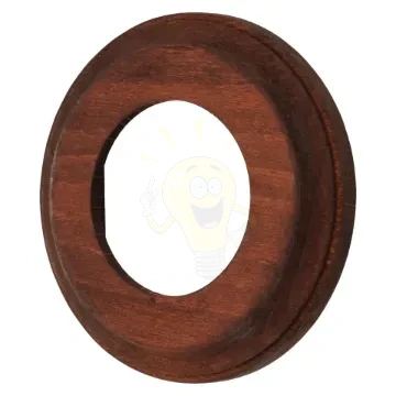 Sötétbarna fa keret süllyesztett porcelán szerelvényekhez