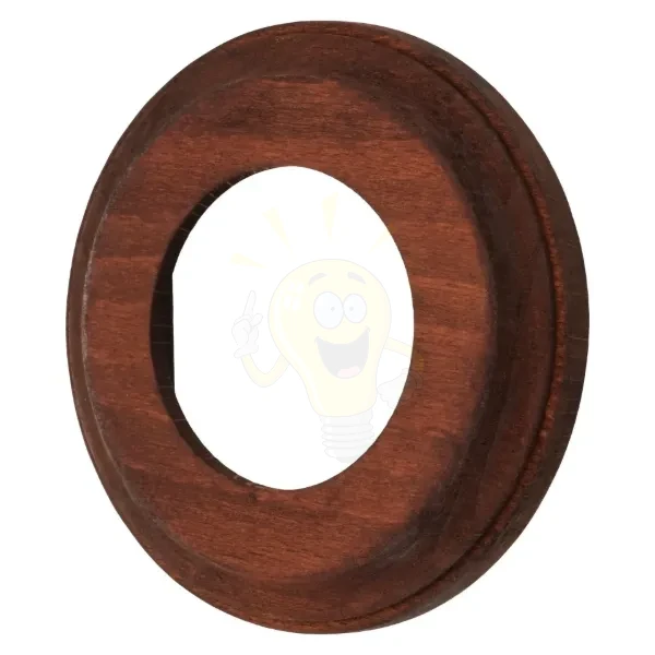 Sötétbarna fa keret süllyesztett porcelán szerelvényekhez