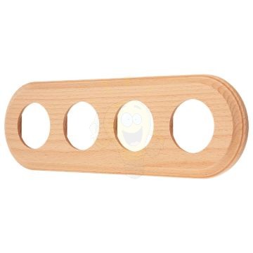 Natúr fa 4-es sorolókeret BONOLO porcelán szerelvényekhez
