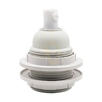 Búratartó gyűrűs fehér bakelit foglalat 250V 4A