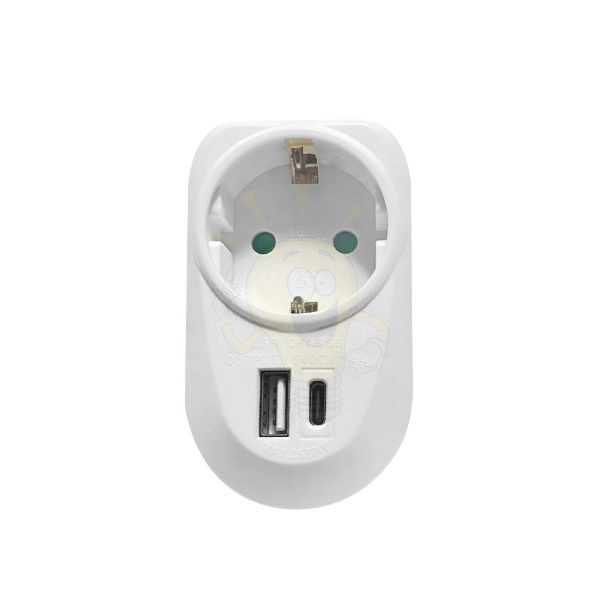 Technik Professional Elosztó Fali 1 utas + USB-A+C 16A