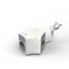 Technik Professional WG Elosztó Kocka 3 utas 1,4m kábel + USB-A + USB-C 16A