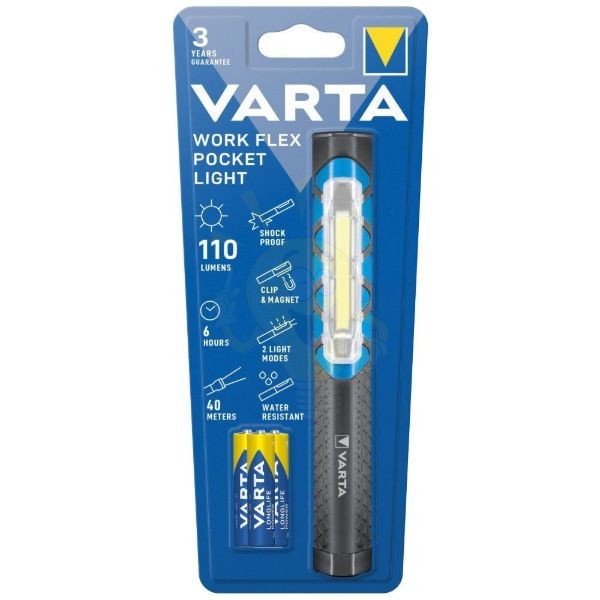 VARTA Work Flex Elemlámpa Pocket (+3AAA) (110 lumen)