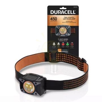 Duracell Fejlámpa DH450SE (+3AAA) IPX4 (450 lumen)