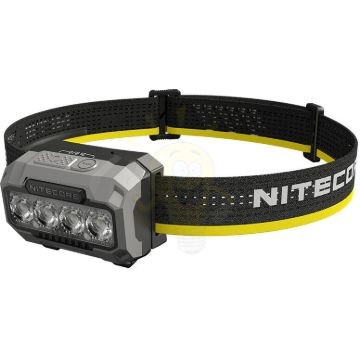 Nitecore Fejlámpa HA23UHE (3x AAA/akkumulátor) 4x MCT UHE LED (600 lumen) Fekete