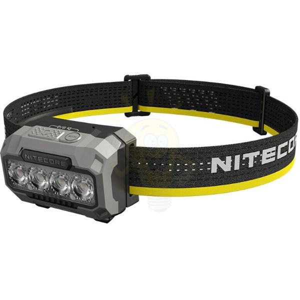 Nitecore Fejlámpa HA23UHE (3x AAA/akkumulátor) 4x MCT UHE LED (600 lumen) Fekete
