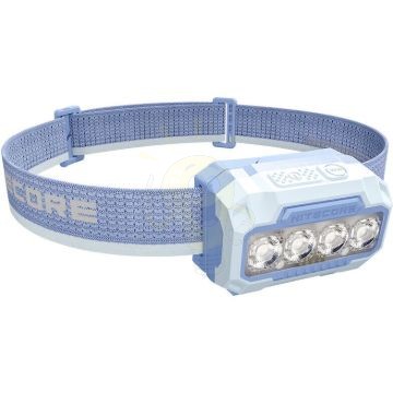 Nitecore Fejlámpa HA23UHE (3x AAA/akkumulátor) 4x MCT UHE LED (600 lumen) Kék