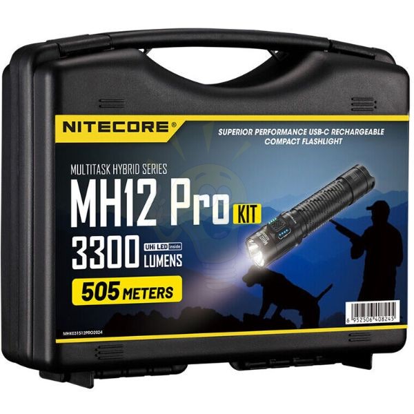 Nitecore Vadászlámpa Szett MH12 PRO (+1x 21700) UHi 40 LED (3300 lumen)