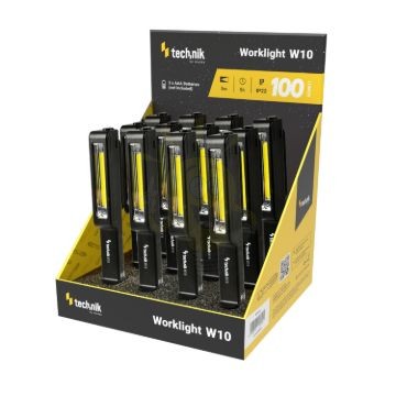 Technik Elemlámpa W10 (3xAAA/nem tartozék) COB (100 lumen) 12db/display