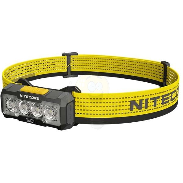 Nitecore Fejlámpa NU27 (akkumulátoros - tartozék) 4x UHE LED (600 lumen) Fekete